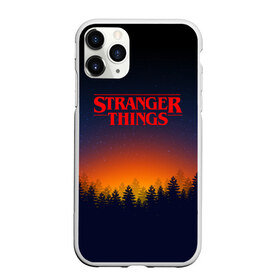 Чехол для iPhone 11 Pro матовый с принтом STRANGER THINGS в Новосибирске, Силикон |  | Тематика изображения на принте: 011 | eleven | friends don t lie | netflix | stranger things | демогоргон | нетфликс | одиннадцатая | очень странные дела | сериалы