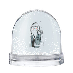Снежный шар с принтом Девочка - песня | BLUE в Новосибирске, Пластик | Изображение внутри шара печатается на глянцевой фотобумаге с двух сторон | в мокрых кроссах | девочка песня | искры | мокрые кроссы | рассвет | тима белорусских