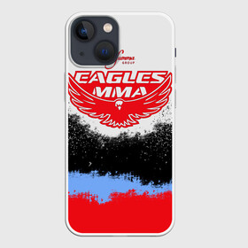 Чехол для iPhone 13 mini с принтом Eagles MMA в Новосибирске,  |  | khabib | ufc | борьба | грепплинг | дагестан | дзюдо | нурмагомедов | орёл | самбо | хабиб