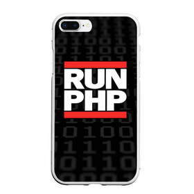 Чехол для iPhone 7Plus/8 Plus матовый с принтом Run PHP в Новосибирске, Силикон | Область печати: задняя сторона чехла, без боковых панелей | admin | administrator | calm | code | coder | coding | dmc | engineer | job | keep | php | programmer | run | администратор | айти | инженер | код | кодинг | программа | программист | профессия | сисадмин