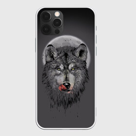 Чехол для iPhone 12 Pro Max с принтом Волк Облизывается в Новосибирске, Силикон |  | forest | grey | moon | werewolf | werewolfs | white | wolf | wolfs | белый | волк | волки | волчата | волченок | волчица | волчицы | лес | луна | оборотень | оборотни | серый | язык