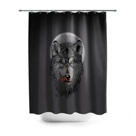Штора 3D для ванной с принтом Волк Облизывается в Новосибирске, 100% полиэстер | плотность материала — 100 г/м2. Стандартный размер — 146 см х 180 см. По верхнему краю — пластиковые люверсы для креплений. В комплекте 10 пластиковых колец | forest | grey | moon | werewolf | werewolfs | white | wolf | wolfs | белый | волк | волки | волчата | волченок | волчица | волчицы | лес | луна | оборотень | оборотни | серый | язык