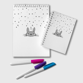 Блокнот с принтом Totoro The Rain в Новосибирске, 100% бумага | 48 листов, плотность листов — 60 г/м2, плотность картонной обложки — 250 г/м2. Листы скреплены удобной пружинной спиралью. Цвет линий — светло-серый
 | Тематика изображения на принте: аниме | дождь | тоторо