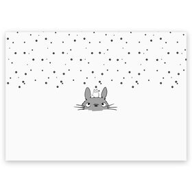 Поздравительная открытка с принтом Totoro The Rain в Новосибирске, 100% бумага | плотность бумаги 280 г/м2, матовая, на обратной стороне линовка и место для марки
 | Тематика изображения на принте: аниме | дождь | тоторо