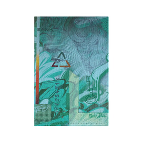 Обложка для паспорта матовая кожа с принтом Euro в Новосибирске, натуральная матовая кожа | размер 19,3 х 13,7 см; прозрачные пластиковые крепления | Тематика изображения на принте: graffity | street art | граффити | стрит арт