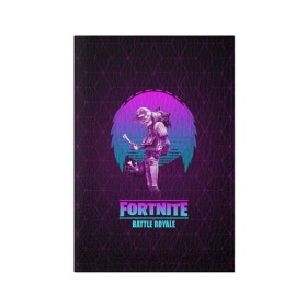 Обложка для паспорта матовая кожа с принтом Fortnite в Новосибирске, натуральная матовая кожа | размер 19,3 х 13,7 см; прозрачные пластиковые крепления | Тематика изображения на принте: battle | fortnite | game | royale | survival | зомби | игра | королевская битва