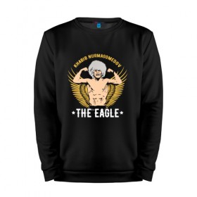 Мужской свитшот хлопок с принтом Khabib the eagle в Новосибирске, 100% хлопок |  | conor mcgregor | khabib nurmagomedov | ufc | ufc229 | конор макгрегор | хабиб | хабиб нурмагомедов