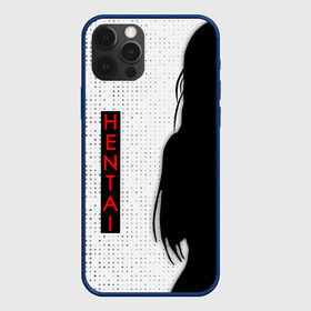 Чехол для iPhone 12 Pro с принтом HENTAI - женский силуэт в Новосибирске, силикон | область печати: задняя сторона чехла, без боковых панелей | Тематика изображения на принте: ahegao | kawai | kowai | oppai | otaku | senpai | sugoi | waifu | yandere | ахегао | ковай | отаку | сенпай | яндере