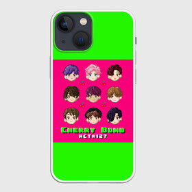 Чехол для iPhone 13 mini с принтом NCT 127. Cherry Bomb в Новосибирске,  |  | bomb | cherry | doyoung | haechan | jaehyun | johnny | jungwoo | mark | nct127 | taeil | taeyong | winwin | yuta | вин вин | джехён | джонни | доён | марк | тэён | тэиль | хэчан | чону | юта