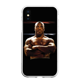 Чехол для iPhone XS Max матовый с принтом Майк Тайсон в Новосибирске, Силикон | Область печати: задняя сторона чехла, без боковых панелей | бокс | боксер | знаменитости | спорт | стиль | тайсон | тренд