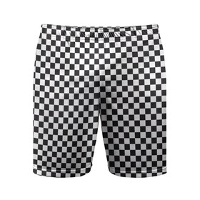 Мужские шорты спортивные с принтом Checkerboard в Новосибирске,  |  | Тематика изображения на принте: белая | бойчик | вдудь | дудь | иванов | клетка. ячейка | кубики | орнамент | френдзона | чача | чёрная | шахматная. доска | шашечки