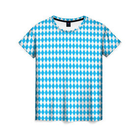 Женская футболка 3D с принтом Октоберфест (официальный цвет) в Новосибирске, 100% полиэфир ( синтетическое хлопкоподобное полотно) | прямой крой, круглый вырез горловины, длина до линии бедер | 