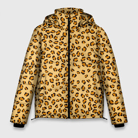 Мужская зимняя куртка 3D с принтом Окрас леопарда в Новосибирске, верх — 100% полиэстер; подкладка — 100% полиэстер; утеплитель — 100% полиэстер | длина ниже бедра, свободный силуэт Оверсайз. Есть воротник-стойка, отстегивающийся капюшон и ветрозащитная планка. 

Боковые карманы с листочкой на кнопках и внутренний карман на молнии. | 