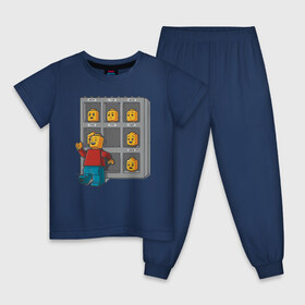 Детская пижама хлопок с принтом Пятница в Новосибирске, 100% хлопок |  брюки и футболка прямого кроя, без карманов, на брюках мягкая резинка на поясе и по низу штанин
 | Тематика изображения на принте: lego | tgif | будни | выходные | конец недели | лего | маски | настроение