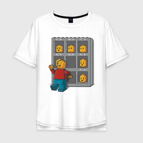 Мужская футболка хлопок Oversize с принтом Пятница в Новосибирске, 100% хлопок | свободный крой, круглый ворот, “спинка” длиннее передней части | lego | tgif | будни | выходные | конец недели | лего | маски | настроение