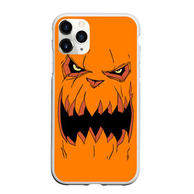 Чехол для iPhone 11 Pro матовый с принтом Halloween в Новосибирске, Силикон |  | halloween | orange | pumpkin | scary | оранжевая | страшная | тыква | ужас | хэллоуин