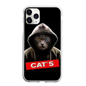 Чехол для iPhone 11 Pro Max матовый с принтом Кот в Новосибирске, Силикон |  | cat | глаза | животные | капюшон | кот | котенок | кошка | природа | хулиган