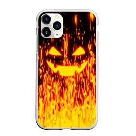 Чехол для iPhone 11 Pro Max матовый с принтом FIRE PUMPKIN в Новосибирске, Силикон |  | fire | halloween | искры | огонь | праздник | тыква | хэллоуин