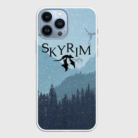 Чехол для iPhone 13 Pro Max с принтом TES SKYRIM в Новосибирске,  |  | Тематика изображения на принте: christmas | dovahkiin | dragon | dragonborn | fus ro dah | rpg | skyrim | snow | tes | the elder scrolls | winter is coming | докавин | драконы | новогодний | новый год | рпг | снег