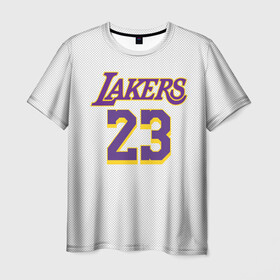 Мужская футболка 3D с принтом James 18-19 third LA Lakers в Новосибирске, 100% полиэфир | прямой крой, круглый вырез горловины, длина до линии бедер | angeles | james | lakers | lebron | los | nba | usa | анджелес | джеймс | леброн | лейкерс | лос | нба | сша