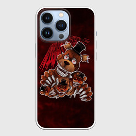 Чехол для iPhone 13 Pro с принтом Five Nights at Freddy’s в Новосибирске,  |  | bear | five | five nights at freddys | fnaf | freddy | game | games | halloween | horror | nights | жуть | зубы | игра | игры | медведь | медвежонок | мишка | ночей | пять | ужастик | ужасы | фнаф | фредди | хэллоуин
