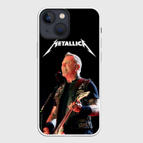 Чехол для iPhone 13 mini с принтом Metallica в Новосибирске,  |  | hard | heavy | hetfield | metal | metallica | music | rock | метал | металл | металлика | метла | музыка | рок | хард | хэви | хэтфилд