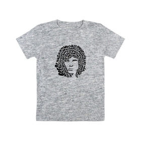 Детская футболка хлопок с принтом Jim Morrison в Новосибирске, 100% хлопок | круглый вырез горловины, полуприлегающий силуэт, длина до линии бедер | Тематика изображения на принте: jim morrison | the cristal ship | the doors | джим моррисон | доорз
