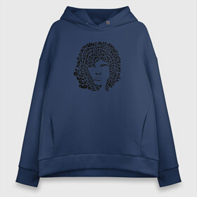 Женское худи Oversize хлопок с принтом Jim Morrison в Новосибирске, френч-терри — 70% хлопок, 30% полиэстер. Мягкий теплый начес внутри —100% хлопок | боковые карманы, эластичные манжеты и нижняя кромка, капюшон на магнитной кнопке | jim morrison | the cristal ship | the doors | джим моррисон | доорз