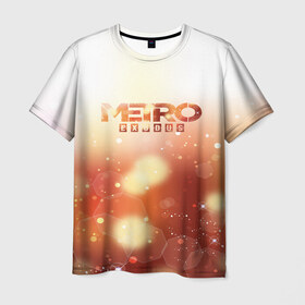 Мужская футболка 3D с принтом METRO EXODUS в Новосибирске, 100% полиэфир | прямой крой, круглый вырез горловины, длина до линии бедер | ak47 | metro 2033 | metro exodus | глуховский | дорога | маски | ночь | оружие | поезд | противогаз | сталкеры
