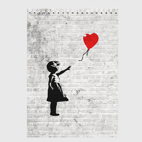 Скетчбук с принтом Бэнкси Девочка с Шаром в Новосибирске, 100% бумага
 | 48 листов, плотность листов — 100 г/м2, плотность картонной обложки — 250 г/м2. Листы скреплены сверху удобной пружинной спиралью | art | balloon | banksy | culture | girl | graffity | heart | hearts | red | арт | бэнкси | граффити | девочка | девочка с шаром | красный | красным | культура | сердечки | сердечко | сердце | стрит | шар | шарик | шариком