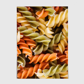 Постер с принтом Макароны Спиральки в Новосибирске, 100% бумага
 | бумага, плотность 150 мг. Матовая, но за счет высокого коэффициента гладкости имеет небольшой блеск и дает на свету блики, но в отличии от глянцевой бумаги не покрыта лаком | food | italy | pasta | spagetti | еда | едой | изображение | италия | картинка | макарон | макароны | макарошки | мука | мучное | паста | прикол | прикольные | спагетти | спиральки | фото | юмор