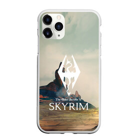 Чехол для iPhone 11 Pro матовый с принтом SKYRIM в Новосибирске, Силикон |  | art game | art skyrim | forest | game | skyrim | the elder scrolls v skyrim | горы | довакин | древние свитки | игра | лес | небо | скайрим