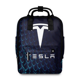 Женский рюкзак 3D с принтом Tesla Motors в Новосибирске, 100% полиэстер | лямки с регулируемой длиной, сверху ручки, чтобы рюкзак нести как сумку. Основное отделение закрывается на молнию, как и внешний карман. Внутри два дополнительных кармана, один из которых закрывается на молнию. По бокам два дополнительных кармашка, куда поместится маленькая бутылочка
 | auto | car | cars | coil | electro | elon | future | logo | moto | motors | musk | pixel | tesla | авто | автомобили | автомобиль | будущее | илон | лого | логотип | маск | мото | моторс | символ | тесла | электричество | электро