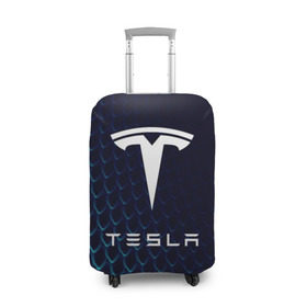 Чехол для чемодана 3D с принтом Tesla Motors в Новосибирске, 86% полиэфир, 14% спандекс | двустороннее нанесение принта, прорези для ручек и колес | auto | car | cars | coil | electro | elon | future | logo | moto | motors | musk | pixel | tesla | авто | автомобили | автомобиль | будущее | илон | лого | логотип | маск | мото | моторс | символ | тесла | электричество | электро