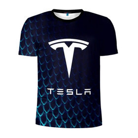 Мужская футболка 3D спортивная с принтом Tesla Motors в Новосибирске, 100% полиэстер с улучшенными характеристиками | приталенный силуэт, круглая горловина, широкие плечи, сужается к линии бедра | auto | car | cars | coil | electro | elon | future | logo | moto | motors | musk | pixel | tesla | авто | автомобили | автомобиль | будущее | илон | лого | логотип | маск | мото | моторс | символ | тесла | электричество | электро