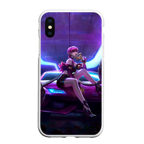 Чехол для iPhone XS Max матовый с принтом Evelynn в Новосибирске, Силикон | Область печати: задняя сторона чехла, без боковых панелей | agony | evelynn | game | hug | legends | legue | legueoflegends | lol | агонии | игра | легенд | лига | лигалегенд | лол | объятия | эвелинн