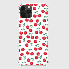 Чехол для iPhone 12 Pro Max с принтом Вишневое настроение в Новосибирске, Силикон |  | Тематика изображения на принте: весна | вишня | красный | лето | листья | ягода