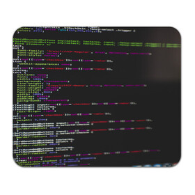 Коврик для мышки прямоугольный с принтом Программный код в Новосибирске, натуральный каучук | размер 230 х 185 мм; запечатка лицевой стороны | Тематика изображения на принте: computer code | hacker | html | it | php | technology | код | компьютеры | материнская плата | программист | хакер
