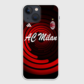 Чехол для iPhone 13 mini с принтом AC Milan в Новосибирске,  |  | ac milan | i rossoneri | il diavolo | дьяволы | италия | итальянский | клуб | красно чёрные | лидер | лучший | милан | профессиональный | рекордсмен | самый | спортивный | суперкубок | успешный | форма