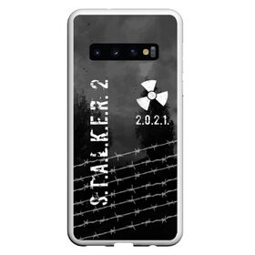 Чехол для Samsung Galaxy S10 с принтом Stalker 2 в Новосибирске, Силикон | Область печати: задняя сторона чехла, без боковых панелей | 2021 | 2033 | fallout | game | games | metro | monsters | nuclear | radiation | stalker | two | zone | аномалии | аномалия | два | зона | игра | игры | метро | монстры | радиация | россия | сталкер | украина | фоллаут | чернобыль