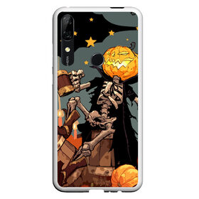 Чехол для Honor P Smart Z с принтом Halloween в Новосибирске, Силикон | Область печати: задняя сторона чехла, без боковых панелей | аниме | ведьма | девушка | зомби | ирландия | кладбище | колдун | кости | кошки | летучие | луна | мертвец | мёртвые | монстры | мыши | ночь | оборотни | пауки | паутина | подарок | праздник | свет | свечи