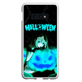 Чехол для Samsung S10E с принтом Halloween в Новосибирске, Силикон | Область печати: задняя сторона чехла, без боковых панелей | аниме | ведьма | девушка | зомби | ирландия | кладбище | колдун | кости | кошки | летучие | луна | мертвец | мёртвые | монстры | мыши | ночь | оборотни | пауки | паутина | подарок | праздник | свет | свечи