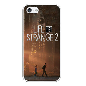 Чехол для iPhone 5/5S матовый с принтом Life is Strange 2 в Новосибирске, Силикон | Область печати: задняя сторона чехла, без боковых панелей | Тематика изображения на принте: adventure | life | life is strange | road | video game | дороги | жизнь | закат | квест | лес | приключения