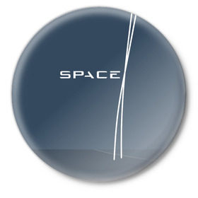 Значок с принтом SPACEX в Новосибирске,  металл | круглая форма, металлическая застежка в виде булавки | falcon heavy | ilon mask | spacex | tesla | tesla roadster | илон маск | спейс икс | спейс экс | тесла | тесла родстер