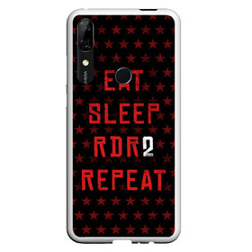 Чехол для Honor P Smart Z с принтом Eat Sleep RDR2 Repeat в Новосибирске, Силикон | Область печати: задняя сторона чехла, без боковых панелей | Тематика изображения на принте: dead | die | eat | flag | game | games | gta | rdr | rdr2 | red | redemption | repeat | rockstar | sleep | sun | western | вестерн | выкуп | гта | дикий | запад | игра | игры | красный | мертвый | рдр | рдр2 | рокстар | солнце