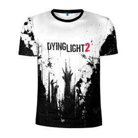 Мужская футболка 3D спортивная с принтом Dying Light 2 в Новосибирске, 100% полиэстер с улучшенными характеристиками | приталенный силуэт, круглая горловина, широкие плечи, сужается к линии бедра | action | axe | dying | horror | light | open | rpg | survival | techland | world | zombie | zombies | выживание | даин | дайинг | зомби | игра | игры | лайт | мир | открытый | про | топор | топорик | ужасы | хоррор | экшн