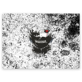 Поздравительная открытка с принтом Kaneki Ken (Tokyo Ghoul) #2 в Новосибирске, 100% бумага | плотность бумаги 280 г/м2, матовая, на обратной стороне линовка и место для марки
 | Тематика изображения на принте: anime | kaneki ken | tokyo ghoul | аниме | канеки кен | токийский гуль