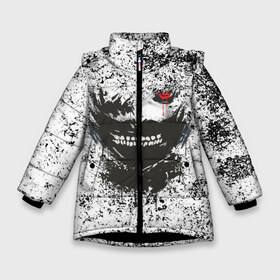 Зимняя куртка для девочек 3D с принтом Kaneki Ken (Tokyo Ghoul) #2 в Новосибирске, ткань верха — 100% полиэстер; подклад — 100% полиэстер, утеплитель — 100% полиэстер. | длина ниже бедра, удлиненная спинка, воротник стойка и отстегивающийся капюшон. Есть боковые карманы с листочкой на кнопках, утяжки по низу изделия и внутренний карман на молнии. 

Предусмотрены светоотражающий принт на спинке, радужный светоотражающий элемент на пуллере молнии и на резинке для утяжки. | anime | kaneki ken | tokyo ghoul | аниме | канеки кен | токийский гуль
