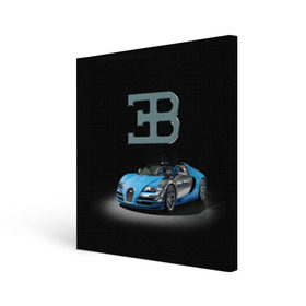 Холст квадратный с принтом Bugatti в Новосибирске, 100% ПВХ |  | autosport | bugatti | dark | design | italy | speed | sportcar | streetracing | автомобиль | автоспорт | гонка | дизайн | италия | конюшня | красота | престиж | скорость | спорткар | стритрейсинг | тачка | точило | черный