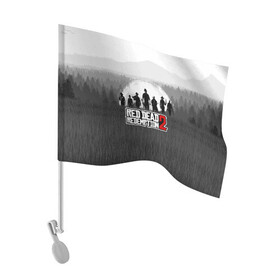 Флаг для автомобиля с принтом Red Dead Redemption 2 в Новосибирске, 100% полиэстер | Размер: 30*21 см | game | red dead | red dead redemption 2 | redemption 2 | rockstar games | бандиты | дикий запад | игры | ковбои | оружие